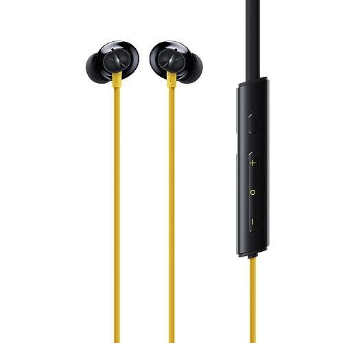 realme Buds Wireless 3 in-Ear Bluetooth Headphones,30dB ANC, Spatial Audio,13.6mm Dynamic Bass Driver,Upto 40 Hours Playback, Fast Charging, 45ms Low Latency for Gaming,Dual Device Connection (Yellow) - Triveni World