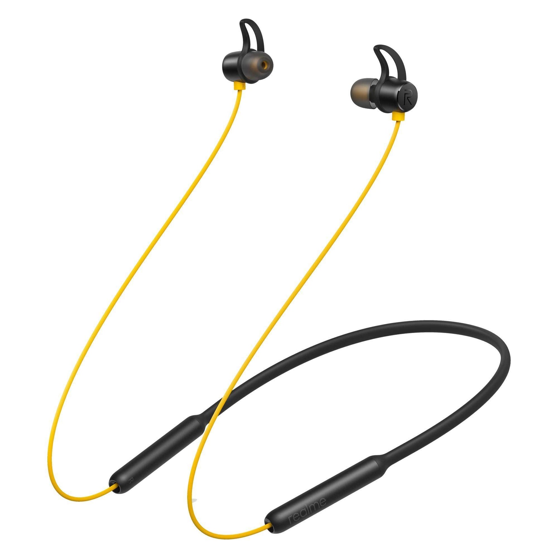 realme Buds Wireless in Ear Bluetooth Earphones with mic, 11.2mm Bass Boost Driver, Magnetic Fast Pair, Fast Charging and 12 Hrs Playtime (Yellow) - Triveni World