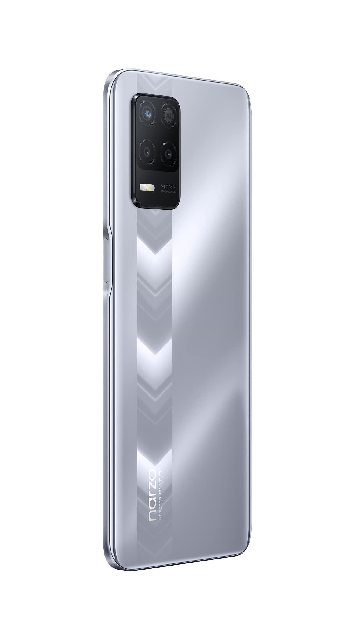 realme narzo 30 5G (Racing Silver, 6GB RAM, 128GB Storage) with No Cost EMI/Additional Exchange Offers - Triveni World