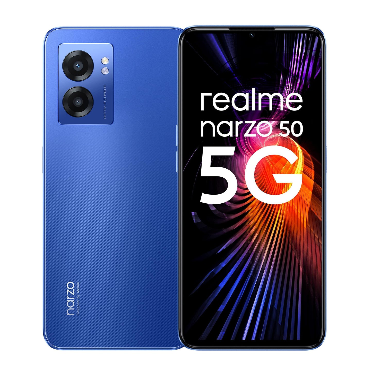 realme narzo 50 5G (Hyper Blue, 4GB RAM+64GB Storage) Dimensity 810 5G Processor | 48MP Ultra HD Camera - Triveni World