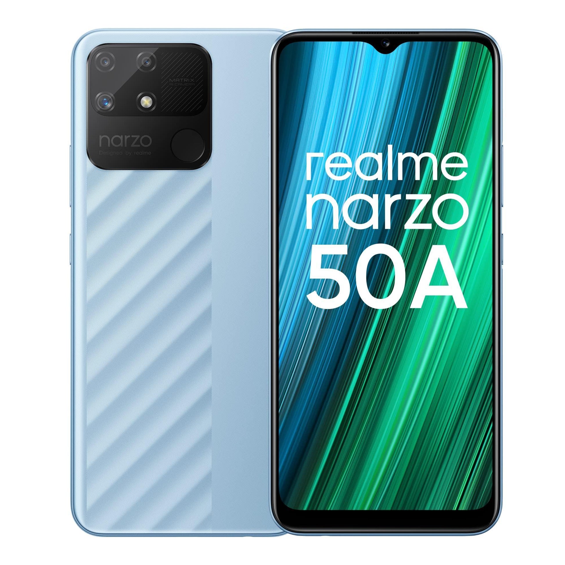 realme narzo 50A (Oxygen Blue , 4GB RAM + 64 GB Storage) Helio G85 Processor | 6000 mAh Battery - Triveni World