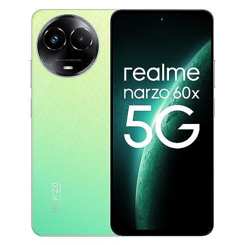 realme narzo 60X 5G (Stellar Green, 4GB, 128GB Storage) Up to 2TB External Memory | 50 MP AI Primary Camera | Segments only 33W Supervooc Charge - Triveni World