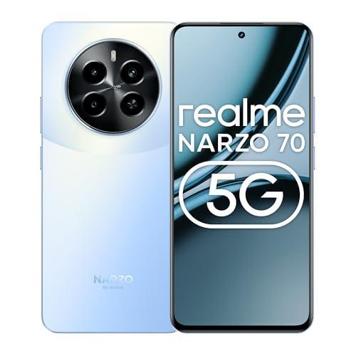 realme NARZO 70 5G (Ice Blue,8GB RAM, 128GB Storage | Dimensity 7050 5G Chipset | 120Hz AMOLED Display | 50MP Primary Camera | 45W Charger in The Box - Triveni World