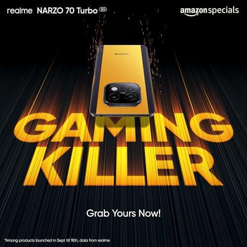 realme NARZO 70 Turbo 5G (Turbo Purple,6GB RAM,128GB Storage) | Segment's Fastest Dimensity 7300 Energy 5G Chipset | Motorsports Inspired Design - Triveni World