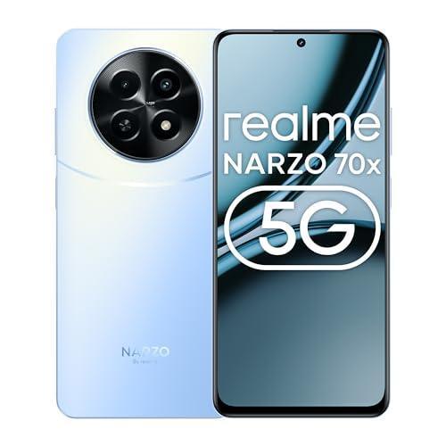 realme NARZO 70x 5G (Ice Blue,4GB RAM, 128GB Storage| 120Hz Ultra Smooth Display | Dimensity 6100+ 6nm 5G | 50MP AI Camera | 45W Charger in The Box - Triveni World