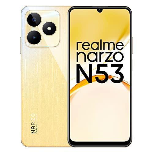 realme narzo N53 (Feather Gold, 4GB+64GB) 33W Segment Fastest Charging | Slim Smartphone | 90 Hz Smooth Display - Triveni World