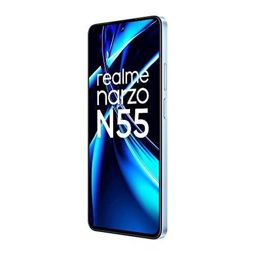 realme narzo N55 (Prime Blue, 4GB+64GB) 33W Segment Fastest Charging | Super High-res 64MP Primary AI Camera - Triveni World