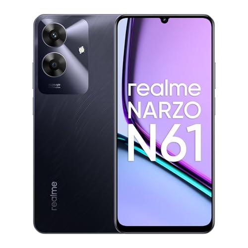 realme NARZO N61 (Marble Black, 4GB RAM+64GB Storage) 90Hz Eye Comfort Display | IP54 Dust & Water Resistance | 48-Month Fluency | Charger in The Box - Triveni World