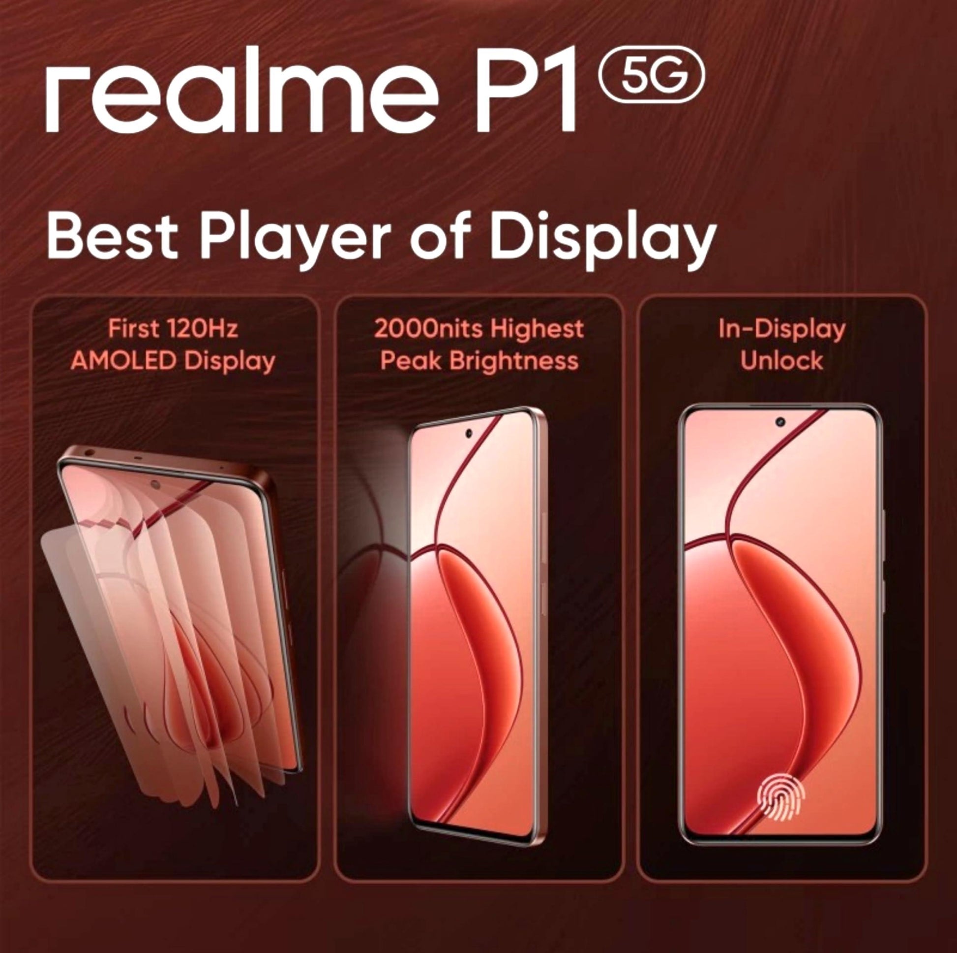 realme P1 5G (Phonix Red, 8GB RAM, 128GB Storage) - Triveni World