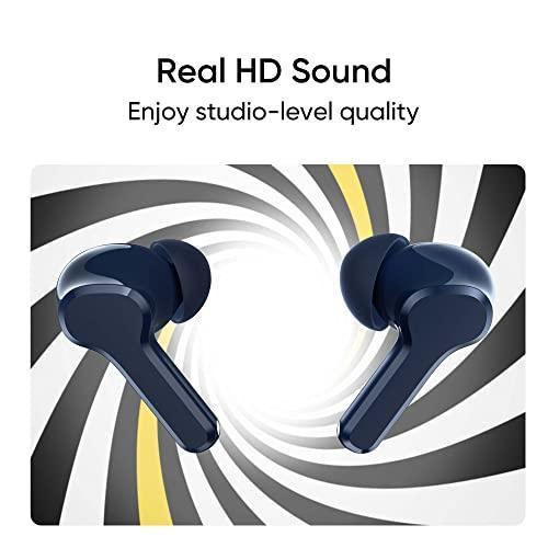 realme TechLife Buds T100 Bluetooth Truly Wireless in Ear Earbuds with mic, AI ENC for Calls, Google Fast Pair, 28 Hours Total Playback with Fast Charging and Low Latency Gaming Mode (Blue) - Triveni World