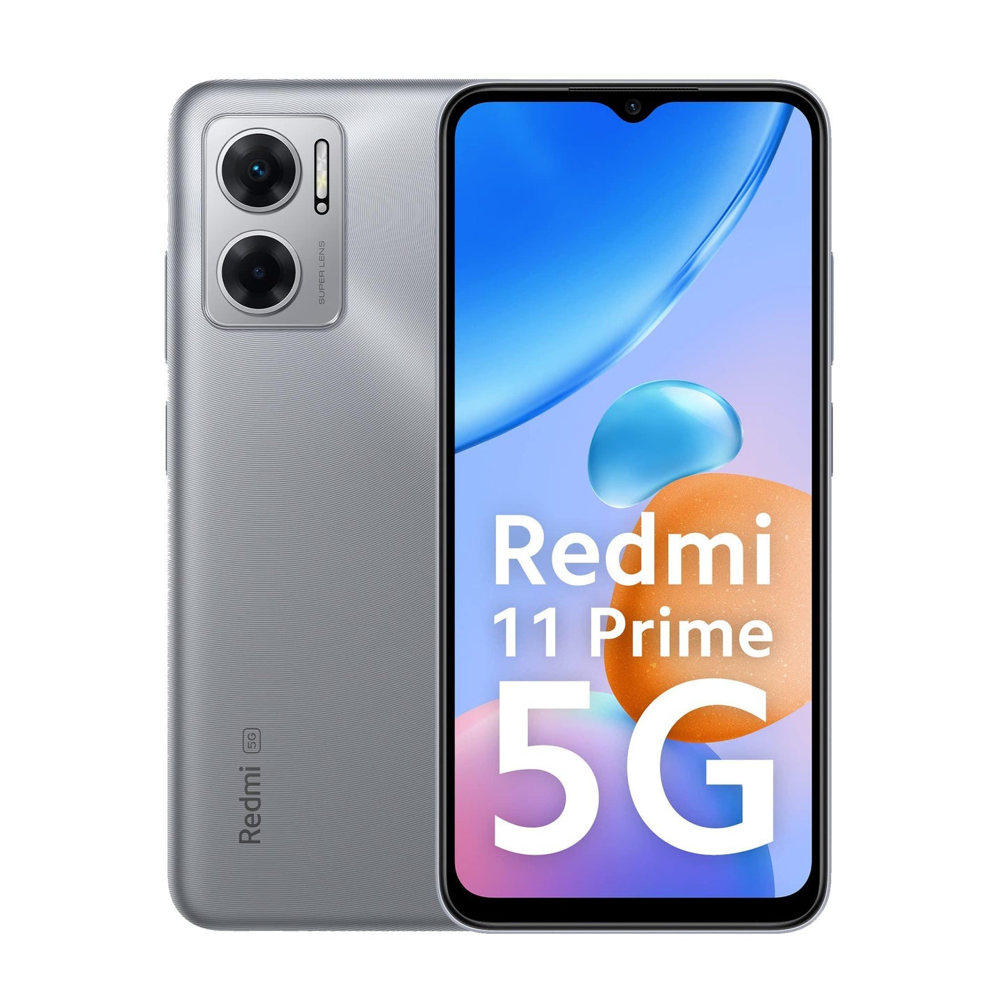 Redmi 11 Prime 5G (Chrome Silver, 4GB RAM 64GB ROM) | Prime Design | MTK Dimensity 700 | 50 MP Dual Cam | 5000mAh | 7 Band 5G - Triveni World