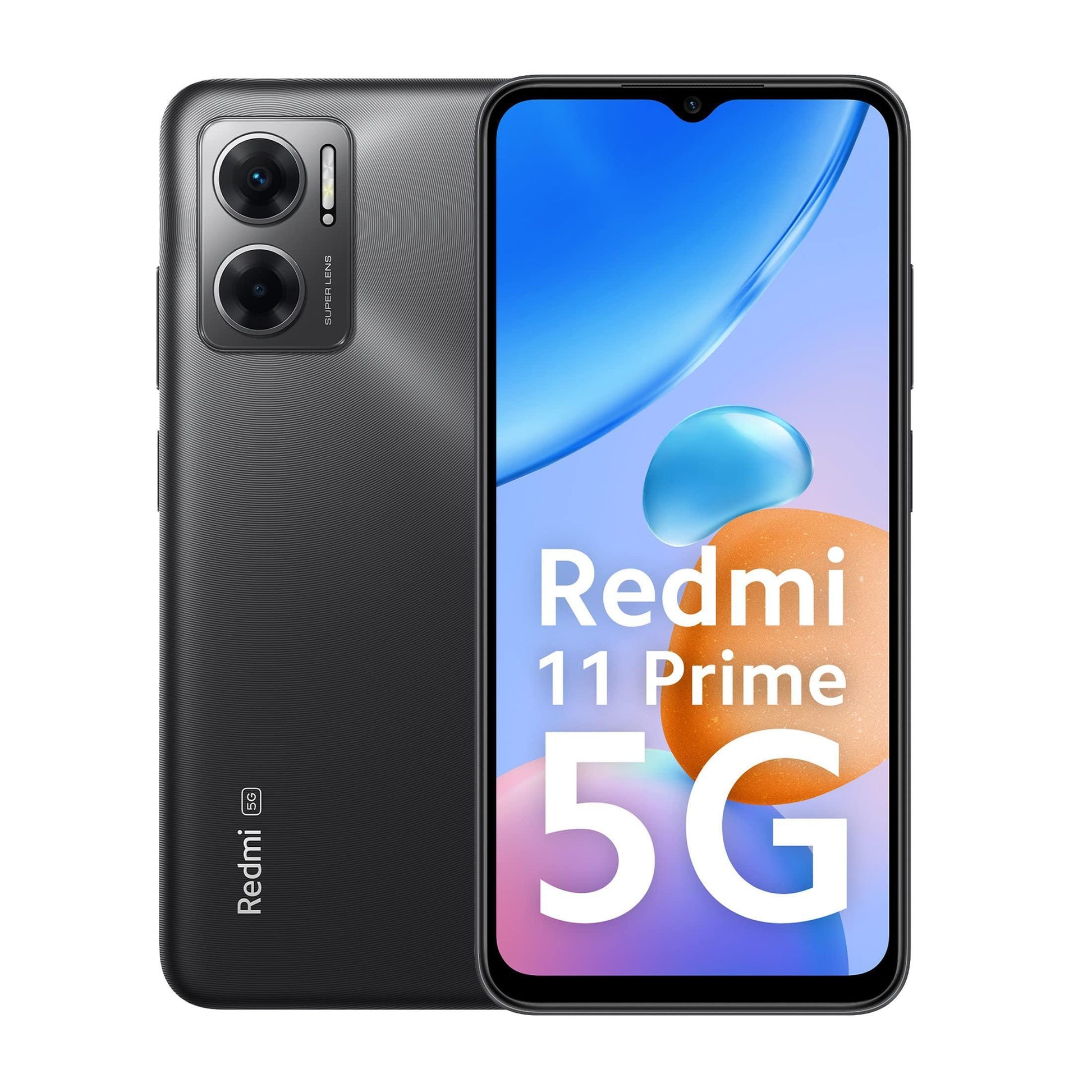 Redmi 11 Prime 5G (Thunder Black, 6GB RAM, 128GB Storage) | Prime Design | MTK Dimensity 700 | 50 MP Dual Cam | 5000mAh | 7 Band 5G - Triveni World