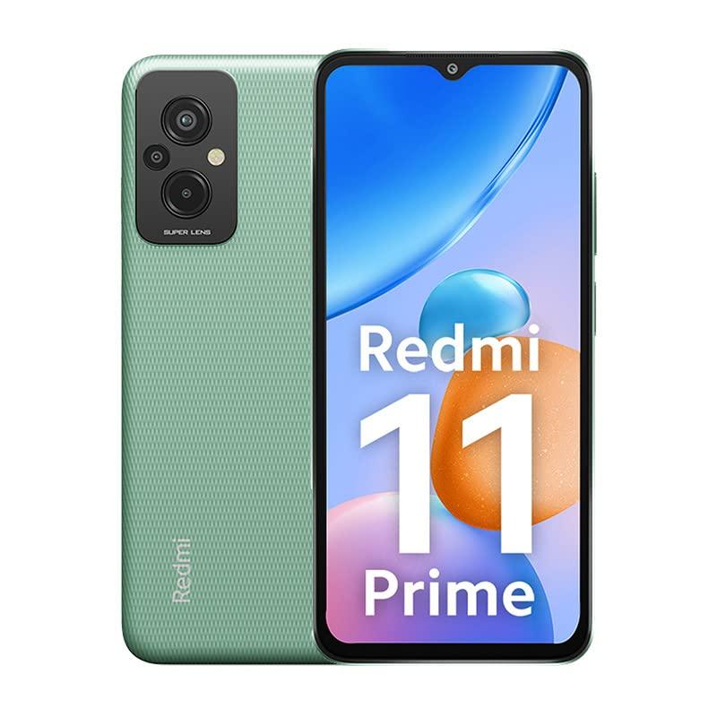 Redmi 11 Prime (Playful Green, 4GB RAM, 64GB Storage) | Prime Design | High Performance Helio G99 | 50 MP AI Triple Cam | 5000 mAh | 22.5W - Triveni World