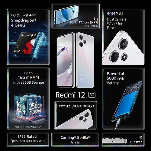 Redmi 12 5G Moonstone Silver 4GB RAM 128GB ROM - Triveni World