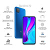 Redmi 9 (Sky Blue, 4GB RAM, 64GB Storage) | 2.3GHz Mediatek Helio G35 Octa core Processor - Triveni World