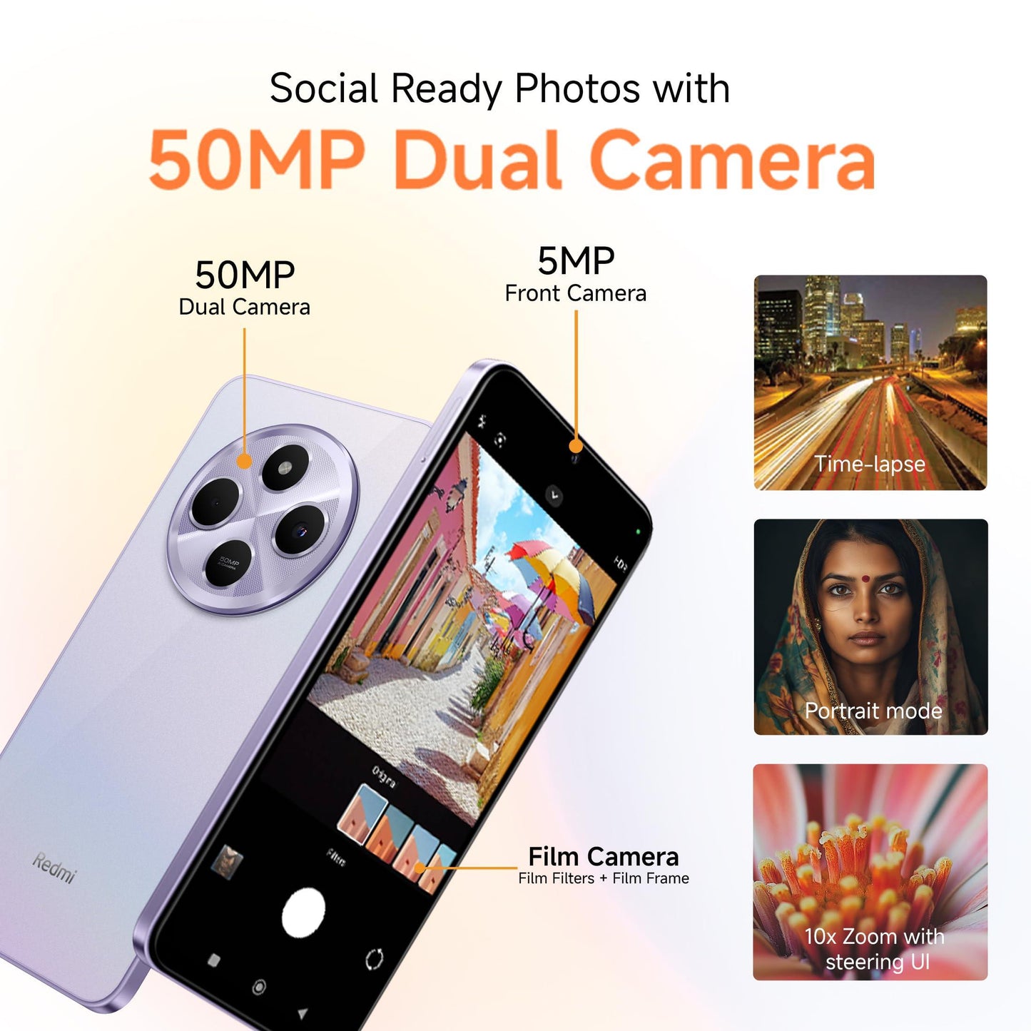 Redmi A4 5G (Starry Black, 4GB RAM, 64GB Storage) | Global Debut SD 4s Gen 2 | Segment Largest 6.88in 120Hz | 50MP Dual Camera | 18W Fast Charging - Triveni World