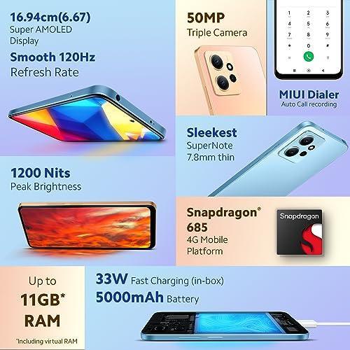 Redmi Note 12 (Lunar Black, 6GB RAM, 64GB Storage) - Triveni World