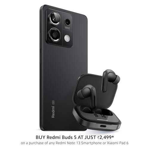 Redmi Note 13 5G (Stealth Black, 12GB RAM, 256GB Storage) | 5G Ready | 120Hz Bezel-Less AMOLED | 7.mm Slimmest Note Ever | 108MP Pro-Grade Camera - Triveni World