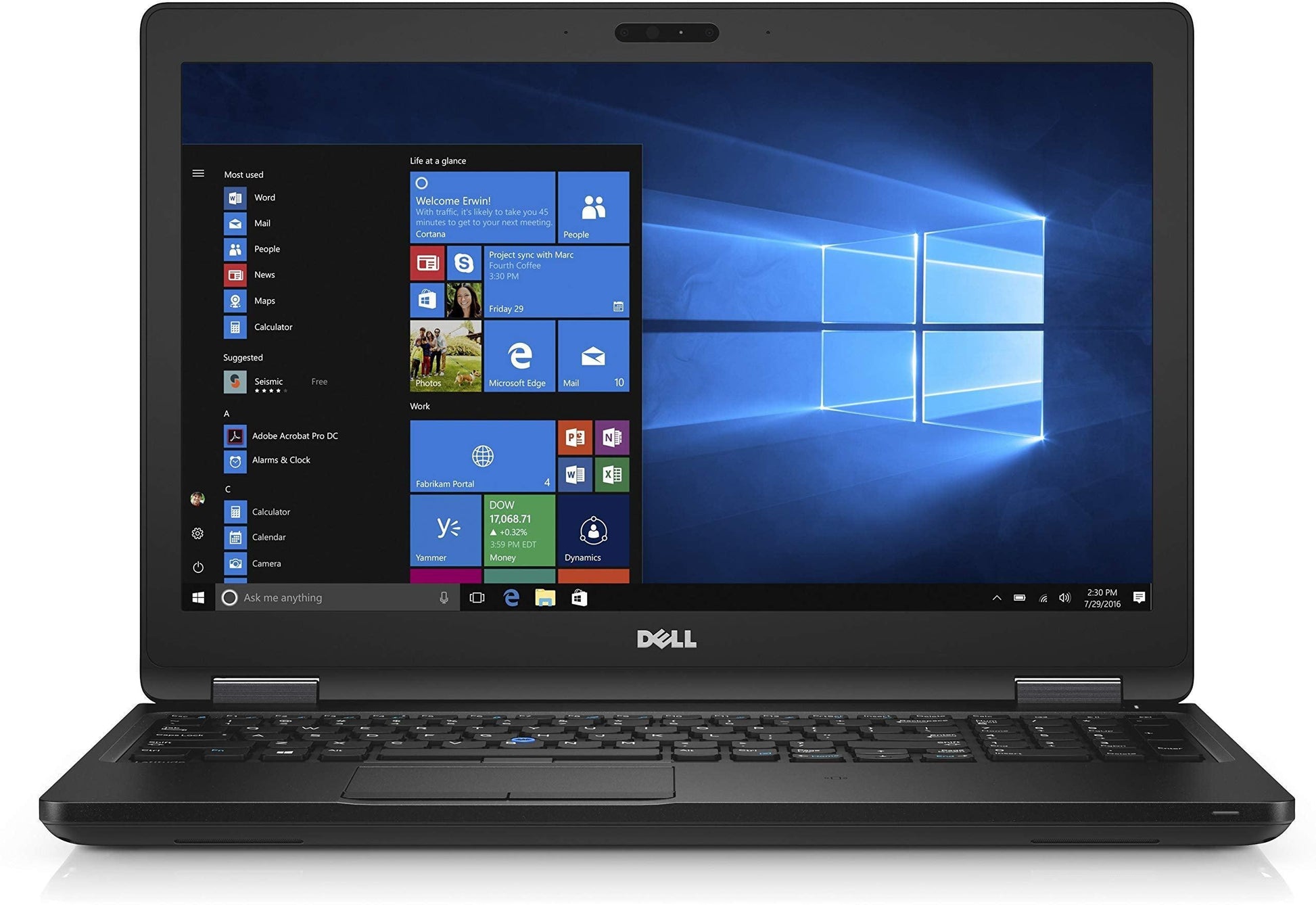 (Refurbished) Dell 5580 HD 15.6 Inch Business Laptop Notebook PC (Intel Core i5-6300U, 8GB Ram, 256GB SSD - Triveni World