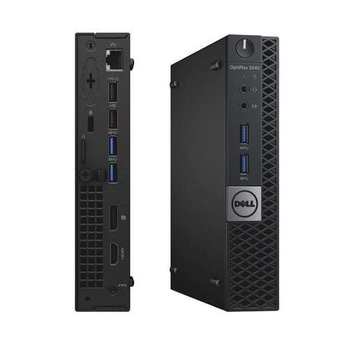 (Refurbished) DELL OPTIPLEX 3040 i3-6100T Tiny Desktop (Core I3 6th gen 3.2ghz,8 GB RAM, 256 GB SSD, Win 11 (Upgraded), MS Office/ Intel HD Graphics/, USB 3.0, Ethernet,VGA), Black Windows - Triveni World