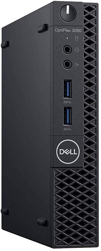 (Refurbished) Dell OPTIPLEX 3060 Tiny Desktop (Intel Core i3 8th gen, 16 GB RAM, 480gb SSD, Windows 11 (Upgraded), MS Office/ Intel HD Graphics/, USB 3.0, Ethernet,VGA), Black - Triveni World