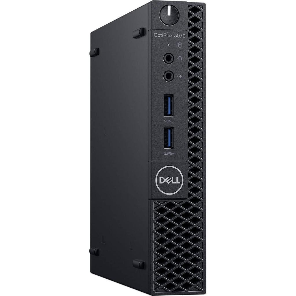 (Refurbished) DELL OPTIPLEX 3070 Tiny Desktop (Intel Core i3 9th gen 3.1ghz, 8 GB RAM, 240gb SSD, Win 11 Pro, MS Office, WIFI , USB 3.0, Ethernet,VGA), Black - Triveni World