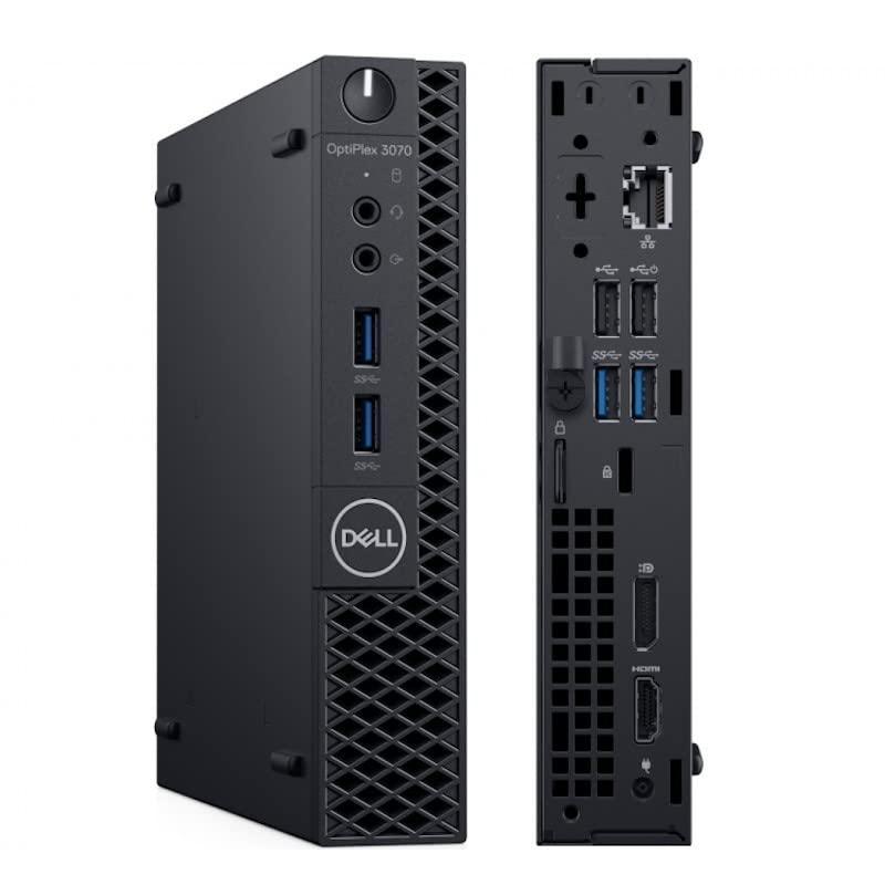 (Refurbished) DELL OPTIPLEX 3070 Tiny Desktop (Intel Core i3 9th gen 3.1ghz, 8 GB RAM, 240gb SSD, Win 11 Pro, MS Office, WIFI , USB 3.0, Ethernet,VGA), Black - Triveni World