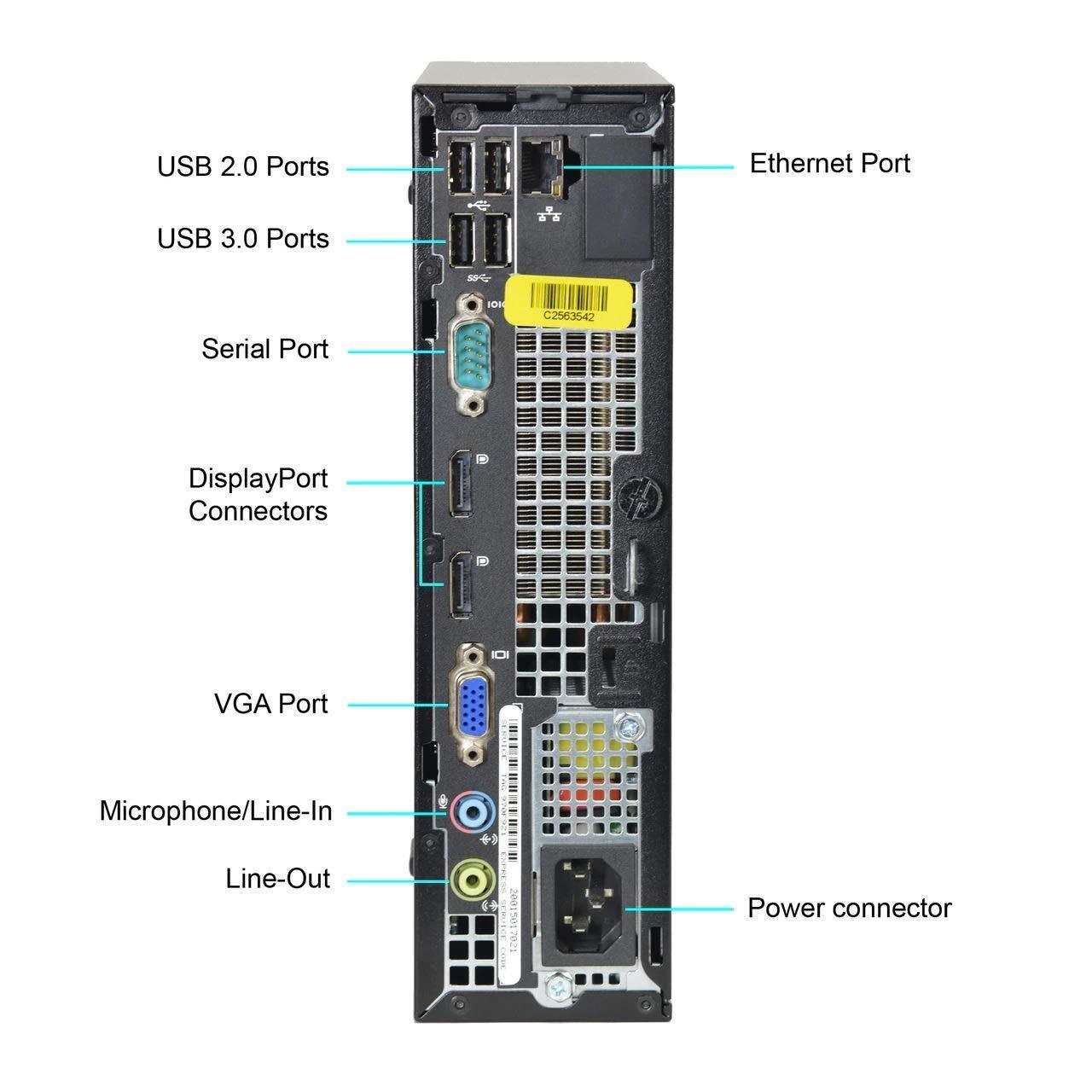 (Refurbished) Dell Optiplex Desktop ( Core i5 8 GB 500GB HDD Windows MS Office Intel HD Graphics), Black - Triveni World