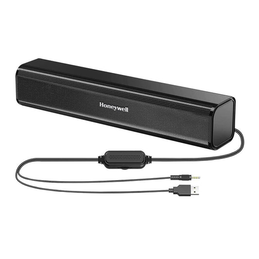 (Refurbished) Honeywell Moxie V500 10W Portable USB Wired Soundbar, Speaker for PC, Desktop and Laptop w - Triveni World