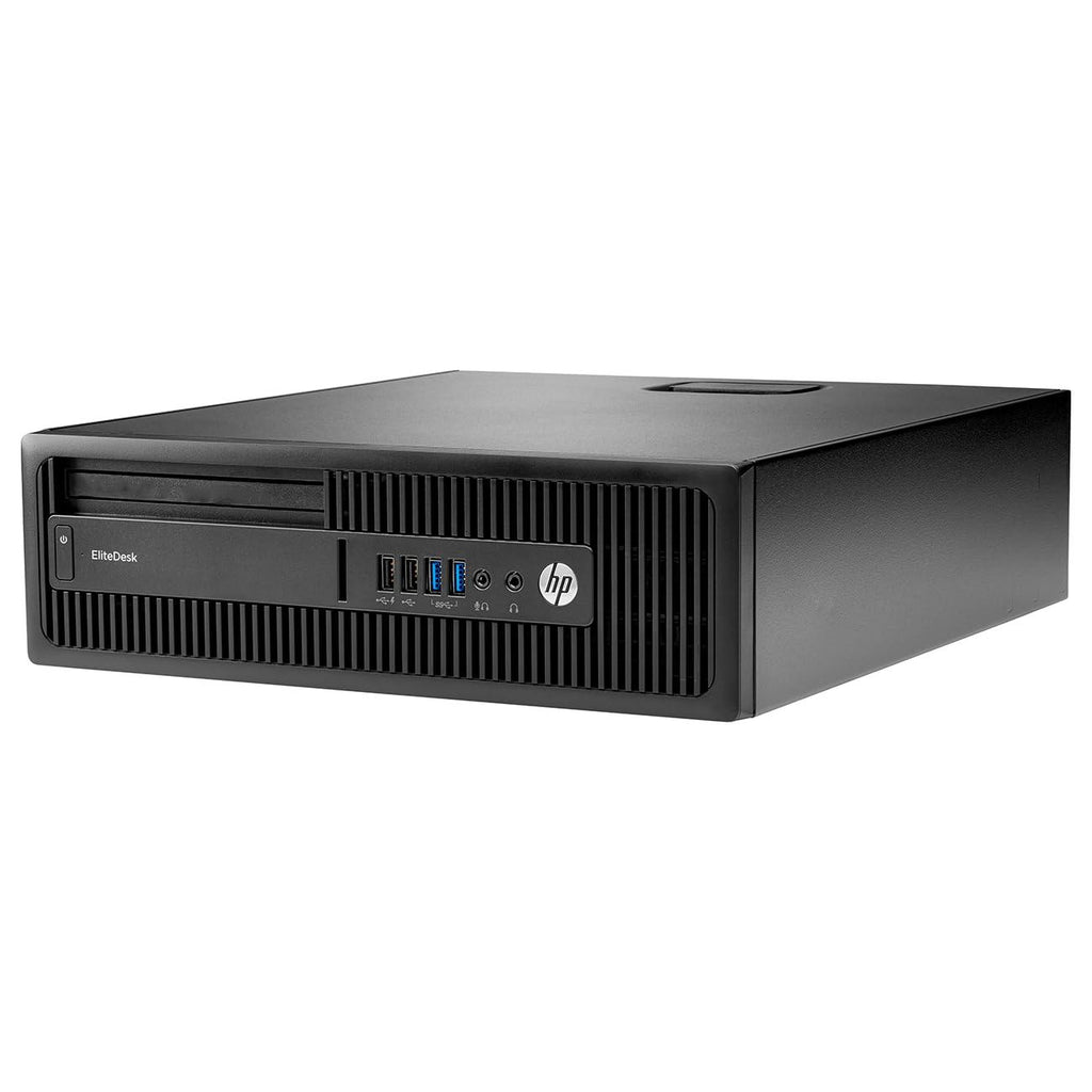 (Refurbished) HP EliteDesk Desktop Computer PC (AMD A10 Processor, 4 GB RAM, 500 GB HDD, Windows 10 Pro, MS Office, AMD Radeon Graphics, USB, VGA), Black - Triveni World