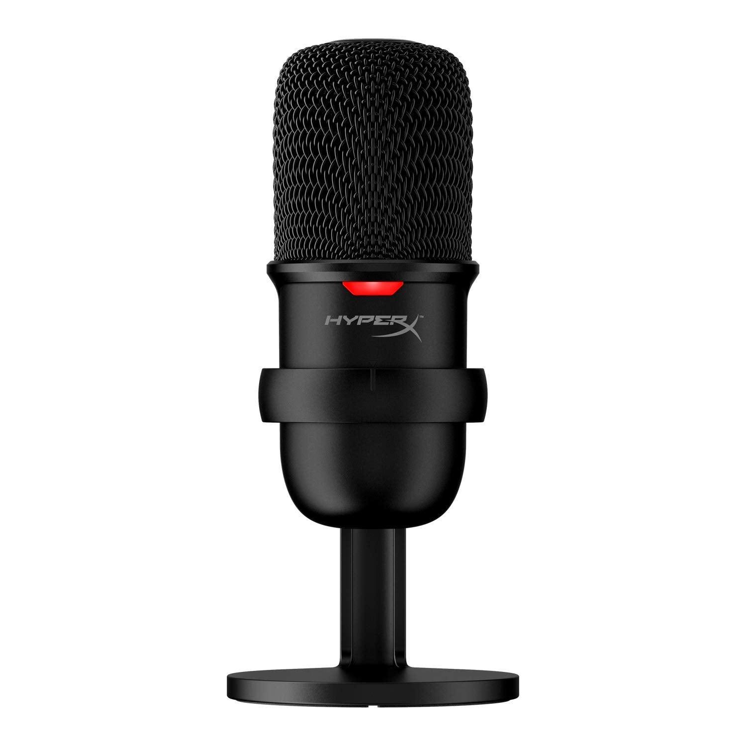 (Refurbished) HyperX SoloCast – USB Condenser Gaming Microphone, for PC, PS4, and Mac, Tap-to-mute Sensor, Cardioid Polar Pattern, Gaming, Streaming, Podcasts, Twitch, YouTube, Discord (HMIS1X-XX-BK/G) - Triveni World