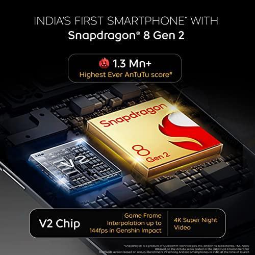 (Refurbished) iQOO 11 5G (Alpha, 8GB RAM, 256 GB Storage) | Snapdragon ® 8 Gen 2 Mobile Platform| 2K E6 AMOLED Display | V2 Intelligent Display Chip - Triveni World