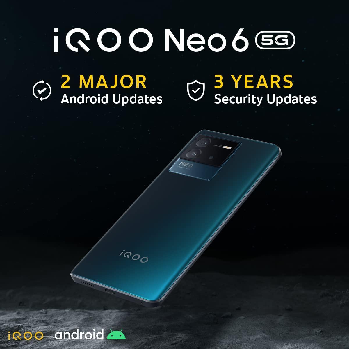 (Refurbished) IQOO Neo 6 5G (Dark Nova, 12GB RAM, 256GB Storage) | Snapdragon® 870 5G - Triveni World