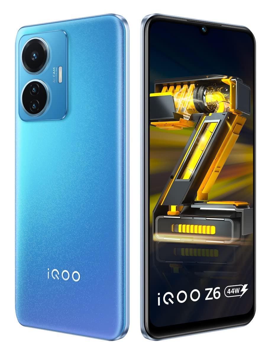 (Refurbished) iQOO Z6 44W (Lumina Blue, 6GB RAM, 128GB Storage) - Triveni World