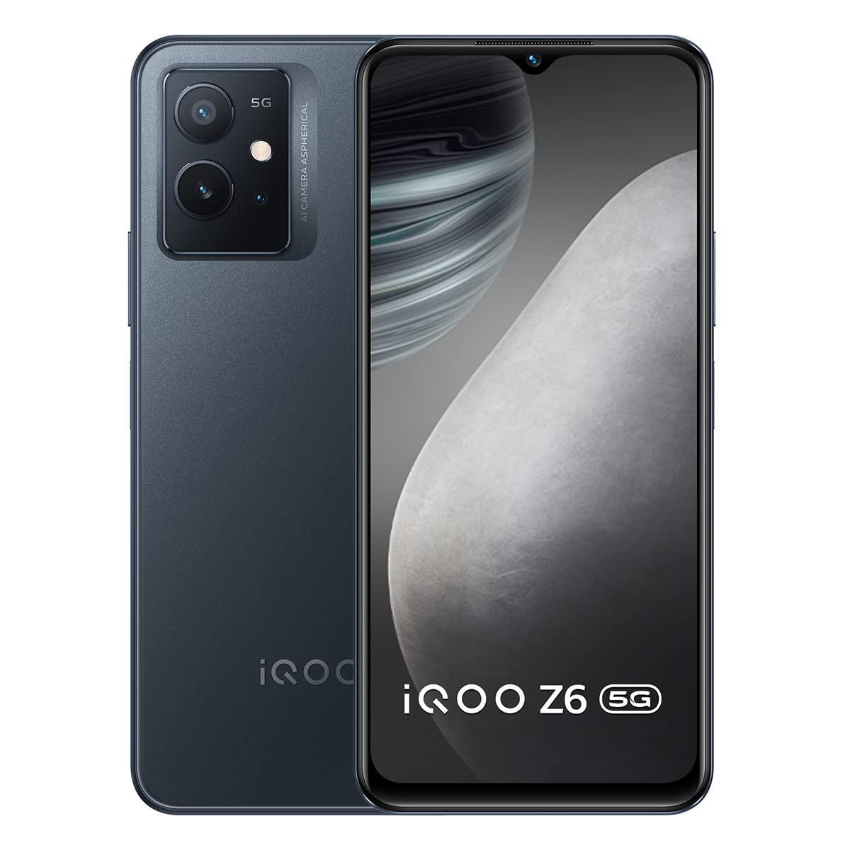 (Refurbished) iQOO Z6 5G (Dynamo Black, 4GB RAM, 128GB Storage) - Triveni World