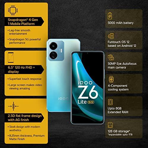 (Refurbished) iQOO Z6 Lite 5G (Stellar Green, 4GB RAM, 64GB Storage) - Triveni World