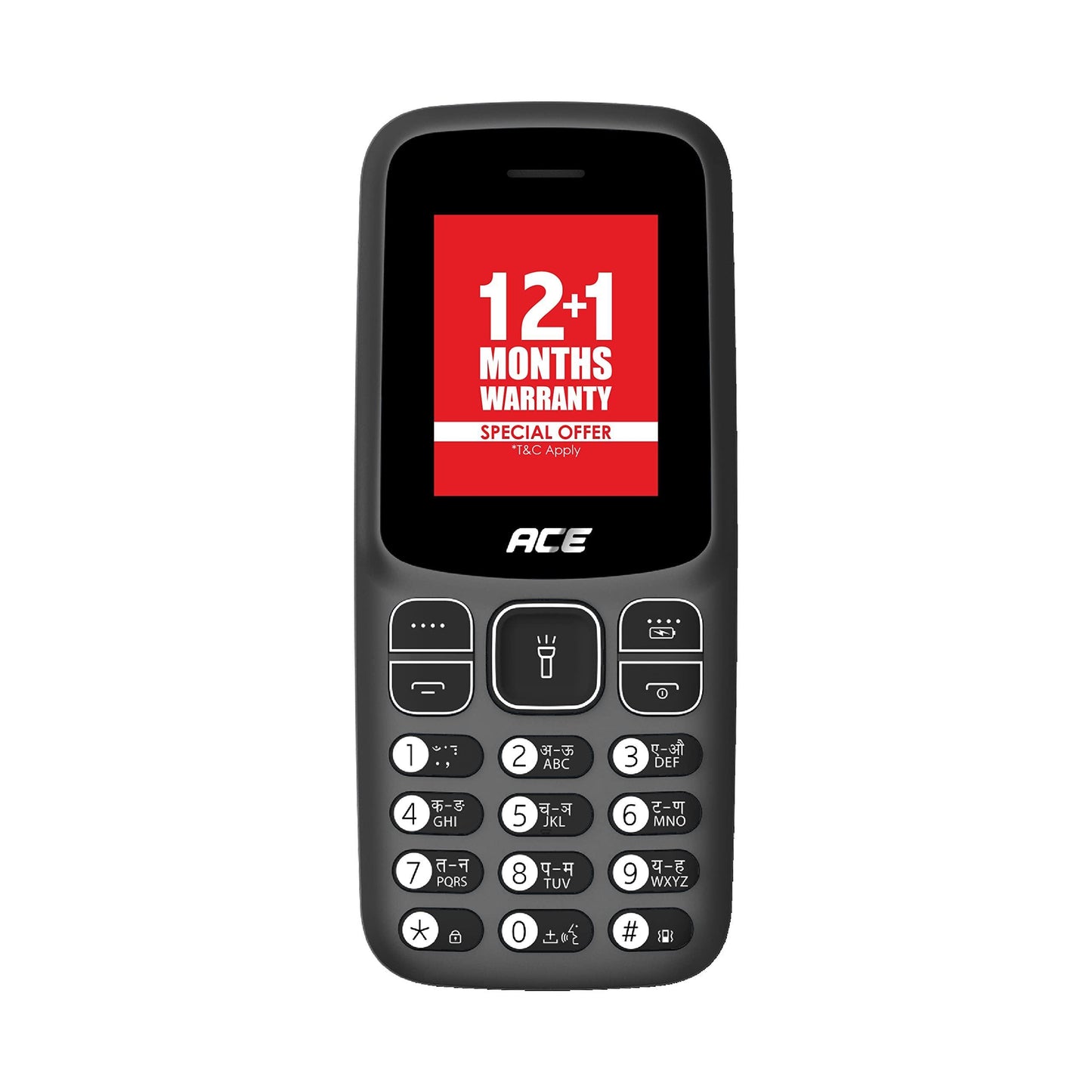 (Refurbished) itel Ace 2 (4.5cm, 1000mAh, Kingtalker)_Black - Triveni World