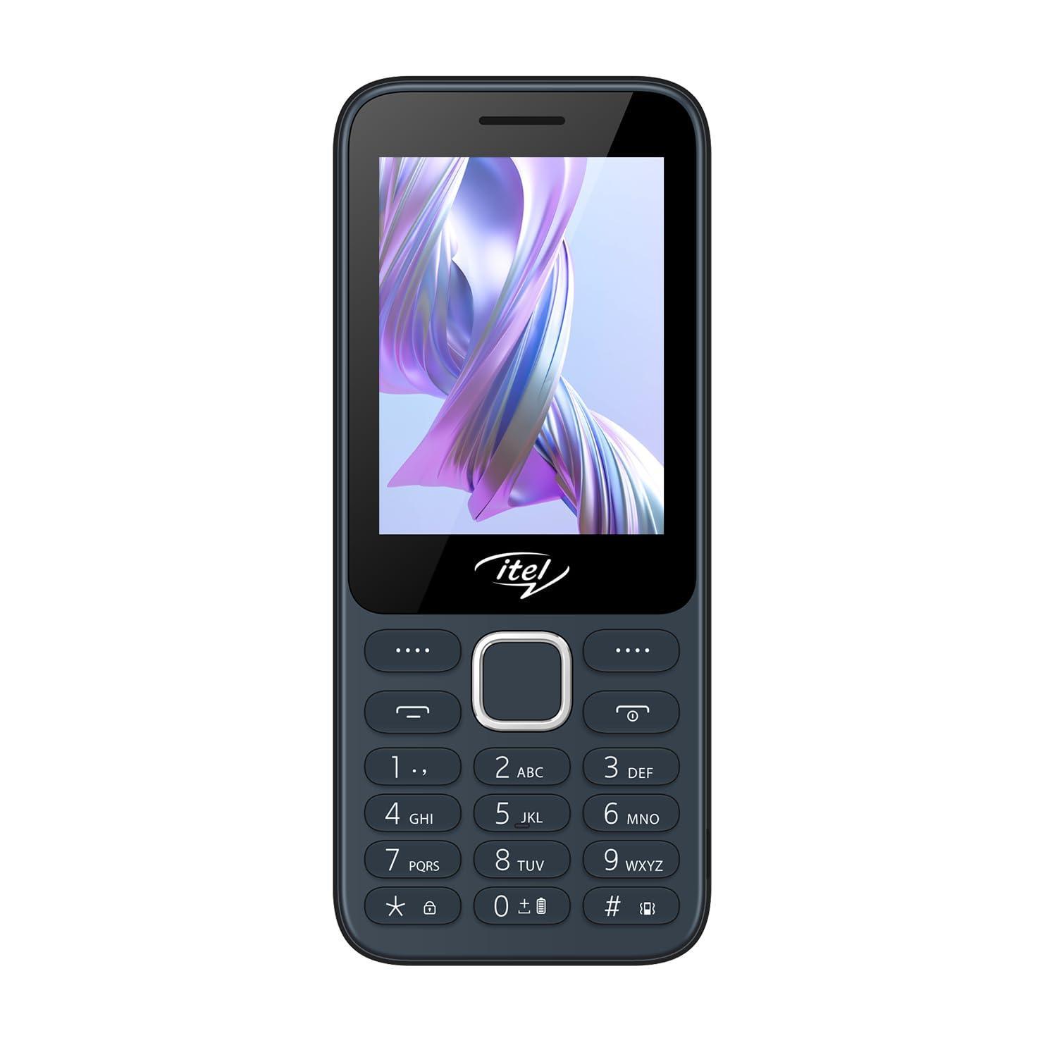 (Refurbished) itel it5330-2.8 inch Big Display with Premium Glass Like Back Design, 1900 mAh Battery, Auto Call Recording and Wireless FM_ Black - Triveni World