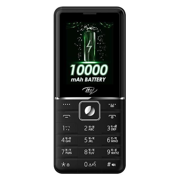 (Refurbished) itel Power 900 Power Bank Mobile Phone,10000 mAh with 7 Months Battery Back up, 10W Charging Support and 2.8 inch Display | Black - Triveni World