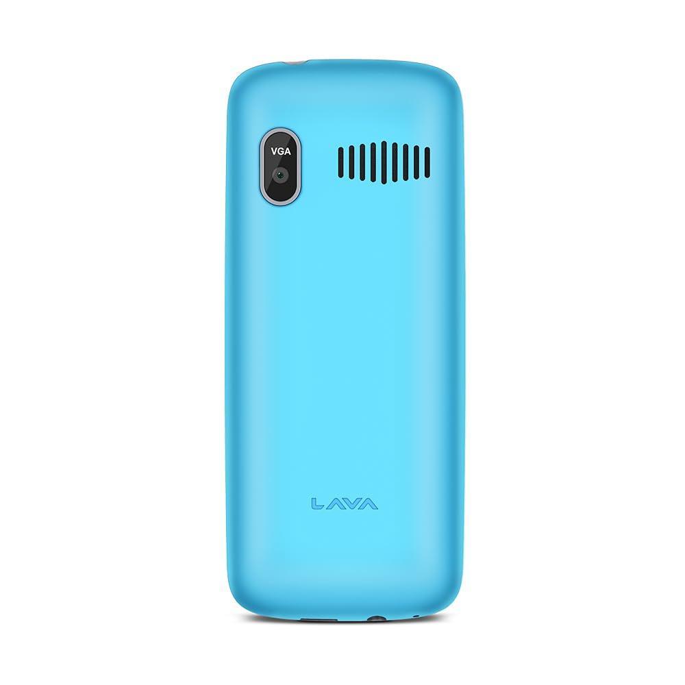 (Refurbished) Lava A1 Vibe, Number Talker, Smart AI Battery, 4 Days Battery Backup, Military Grade Certified, Keypad Mobile with 1000mAh Battery (Candy Blue) - Triveni World