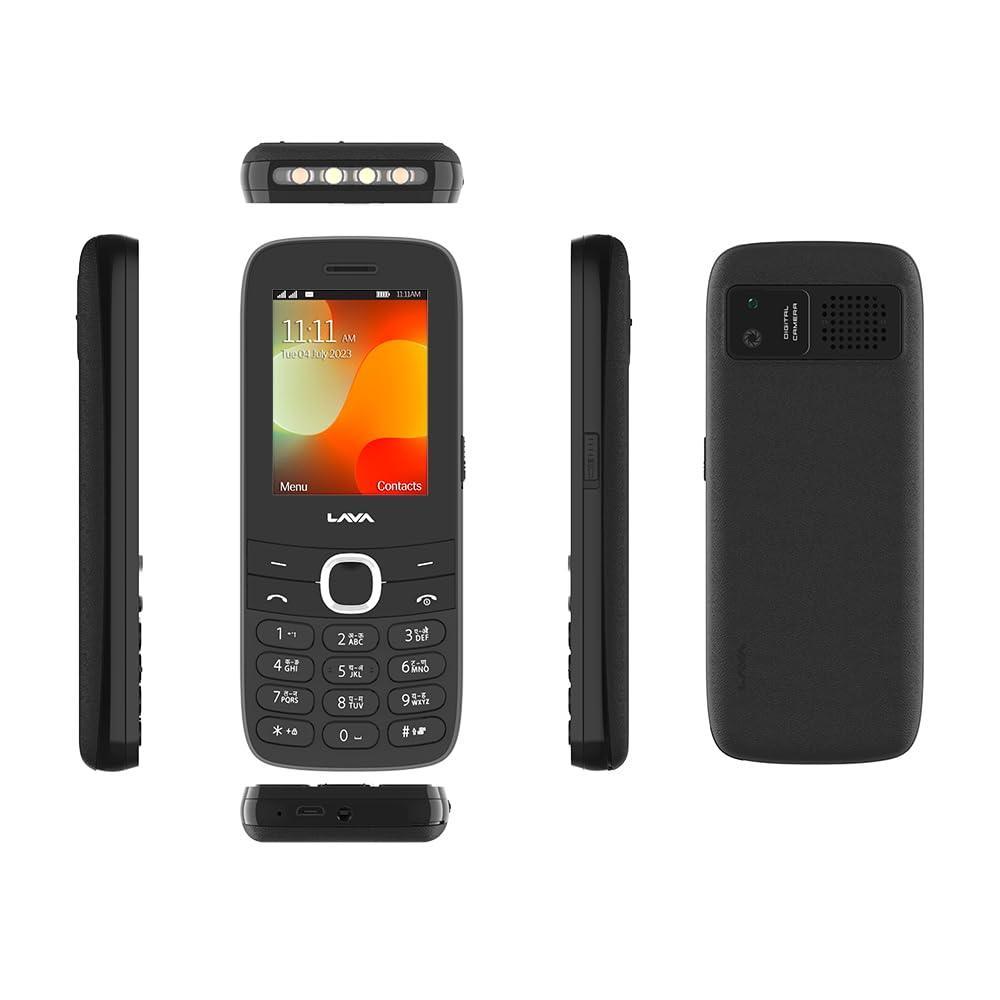 (Refurbished) Lava A7 Torch, with 2575mAh Battery, 2.4 inch Big Display, Superior Stereo Sound, keypad Mobile with Wireless FM and Auto Call Recording, Black - Triveni World