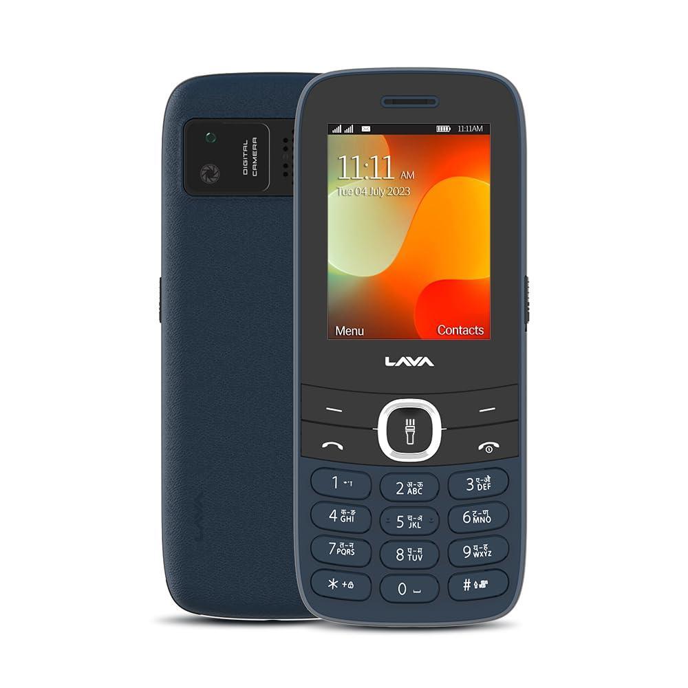 (Refurbished) Lava A7 Torch, with 2575mAh Battery, 2.4 inch Big Display, Superior Stereo Sound, keypad Mobile with Wireless FM and Auto Call Recording, Blue - Triveni World