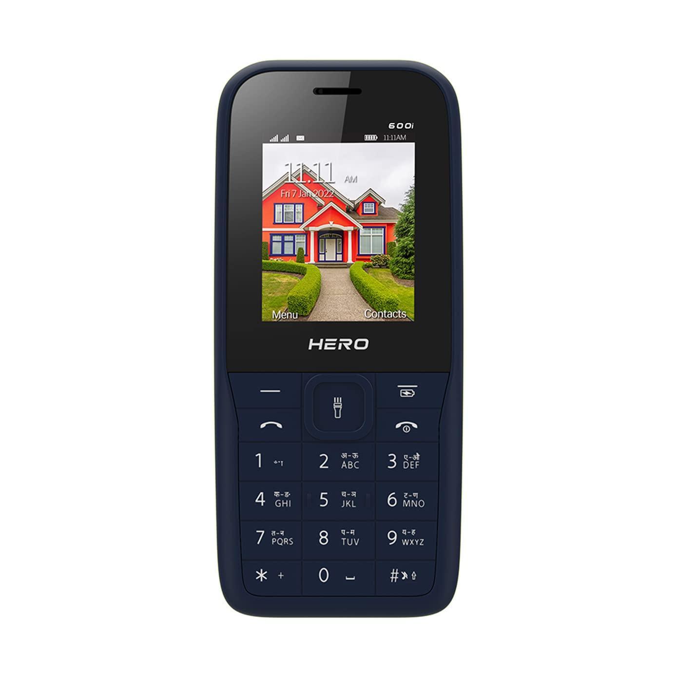 (Refurbished) Lava Hero 600i (Blue Green) with Sleek and Stylish Design, 10 Regional Languages Input Sup - Triveni World