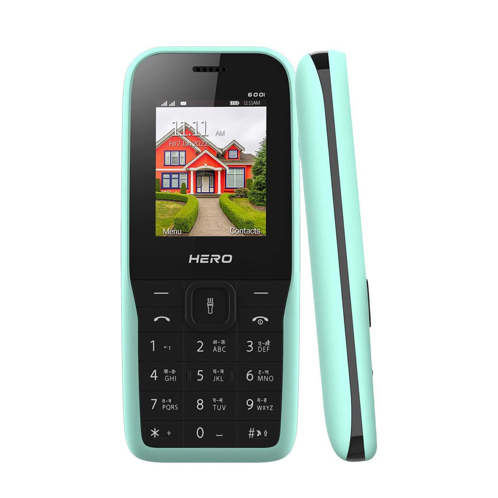 (Refurbished) Lava Hero 600i (Mint Green) with Sleek and Stylish Design, 10 Regional Languages Input Sup - Triveni World