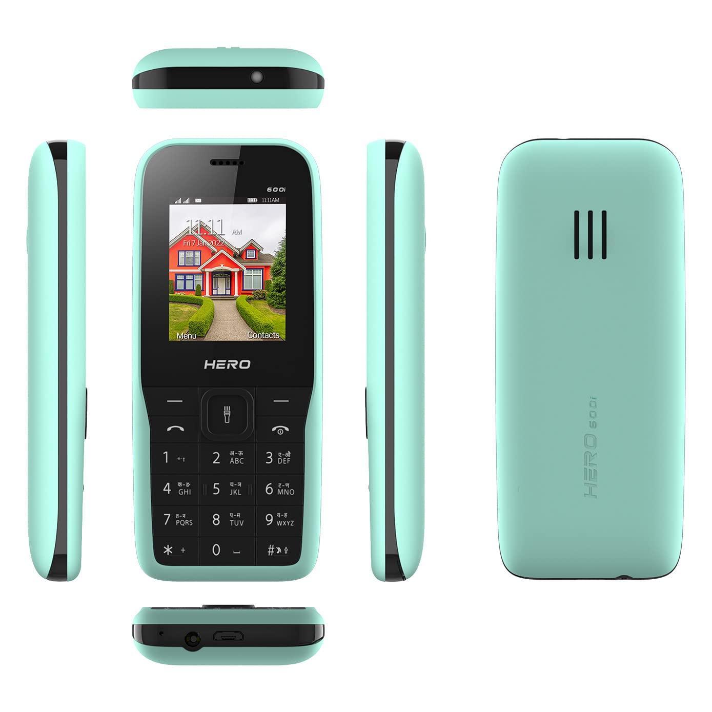 (Refurbished) Lava Hero 600i (Mint Green) with Sleek and Stylish Design, 10 Regional Languages Input Sup - Triveni World