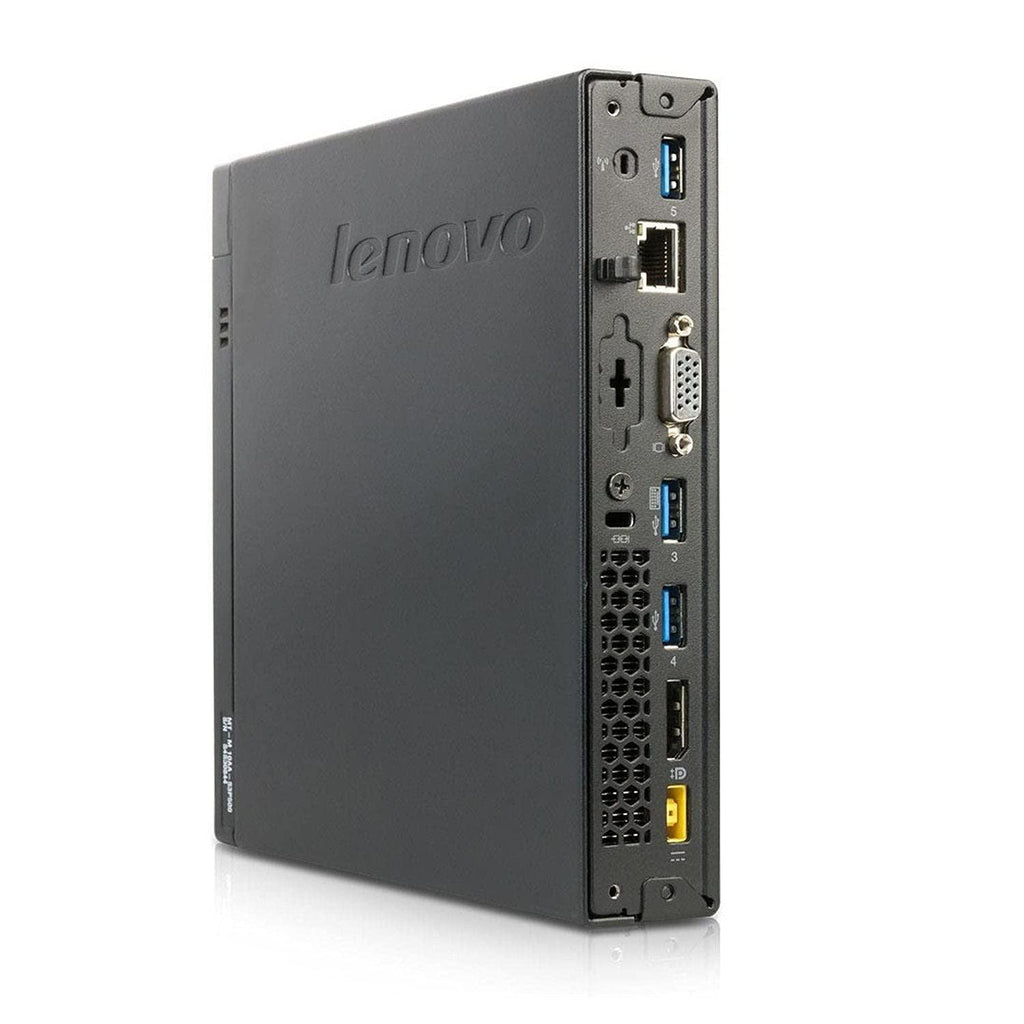 (Refurbished) Lenovo Intel Core I5 4th Gen Mini Desktop(8 GB RAM/ 256GB SSD/ Windows 10 Pro, MS Office/Intel Integrated Graphics, Black)ThinkCentre M93p Tiny - Triveni World