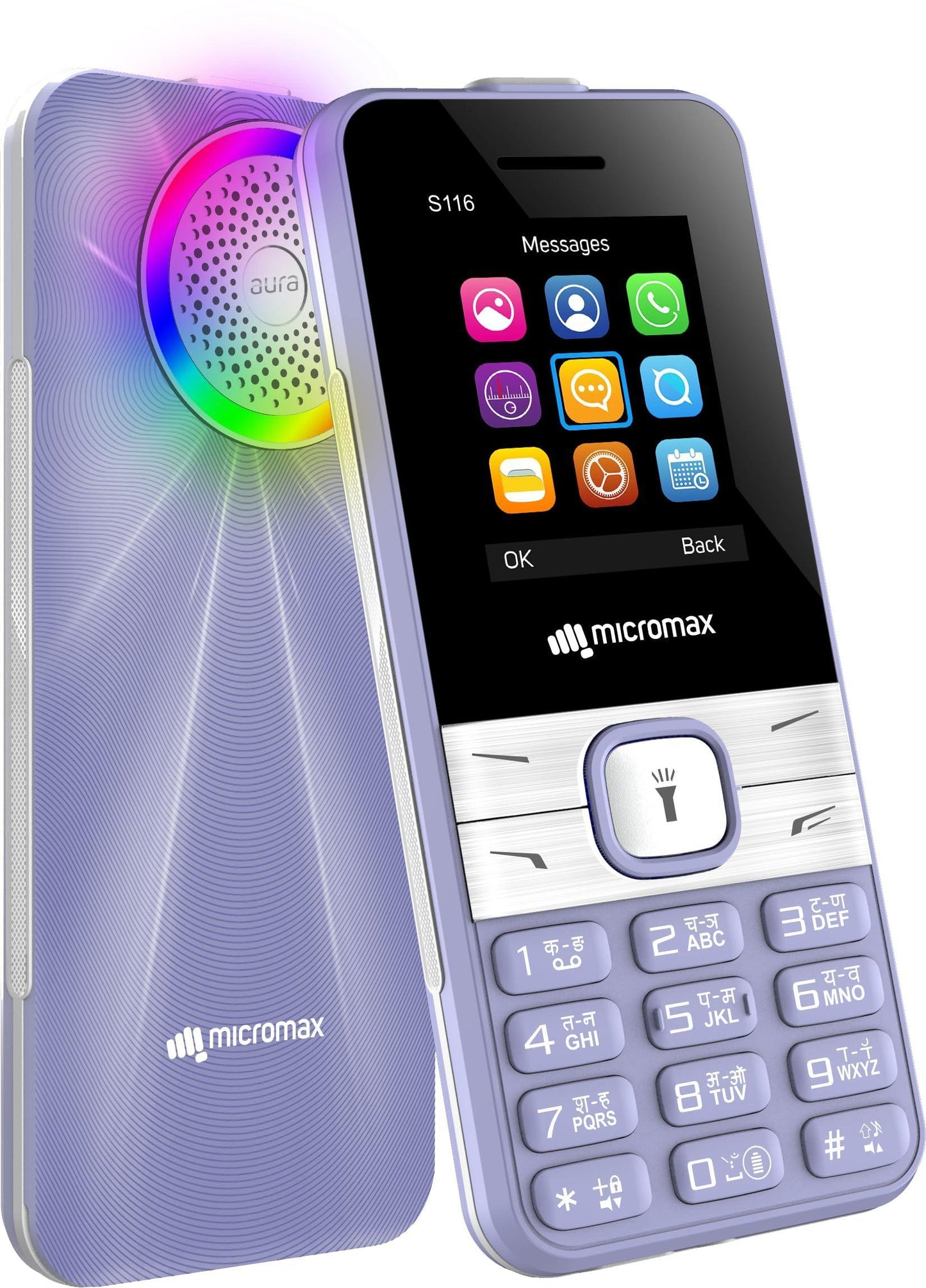 (Refurbished) Micromax S116 - Purple - Triveni World