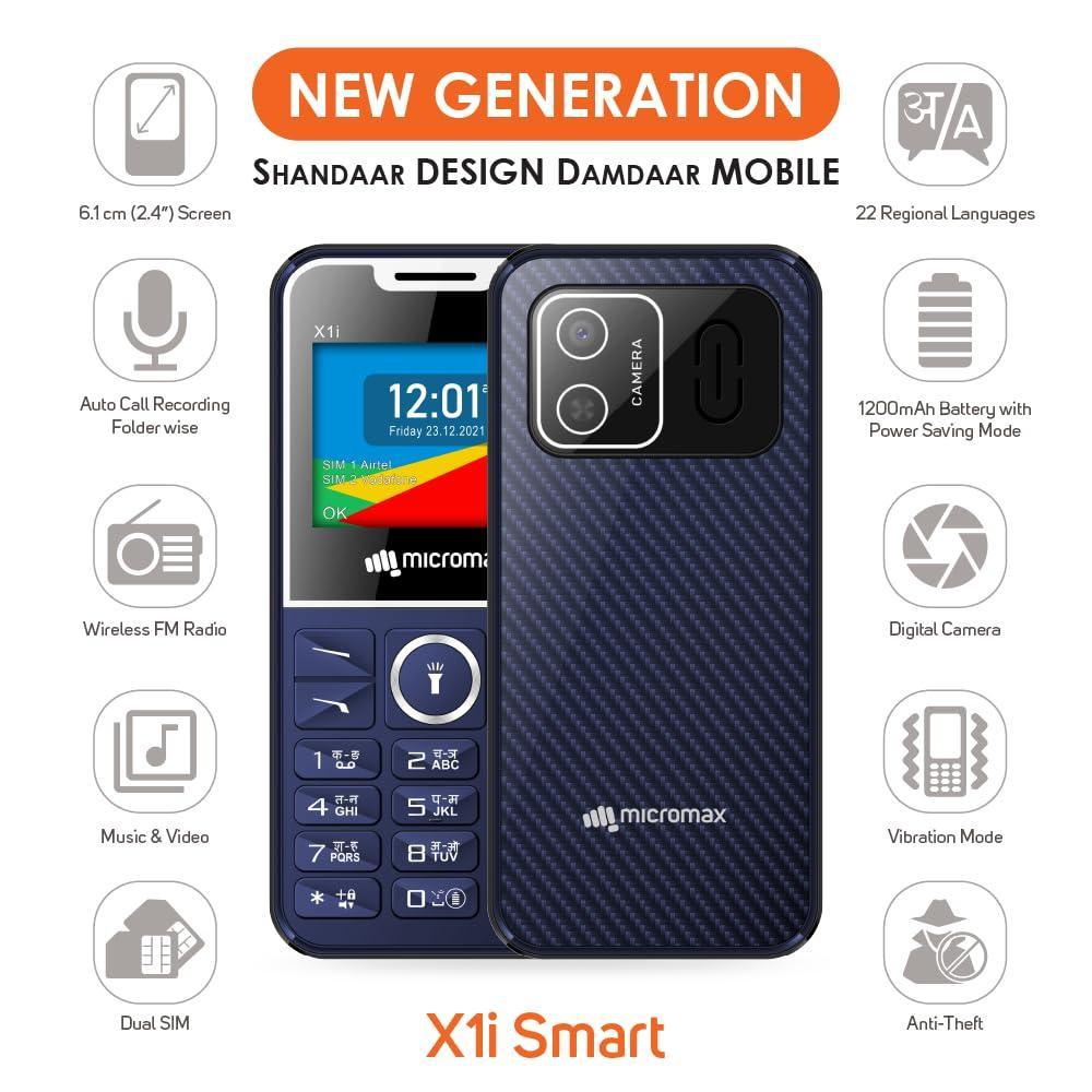 (Refurbished) Micromax X1i Smart - Blue - Triveni World