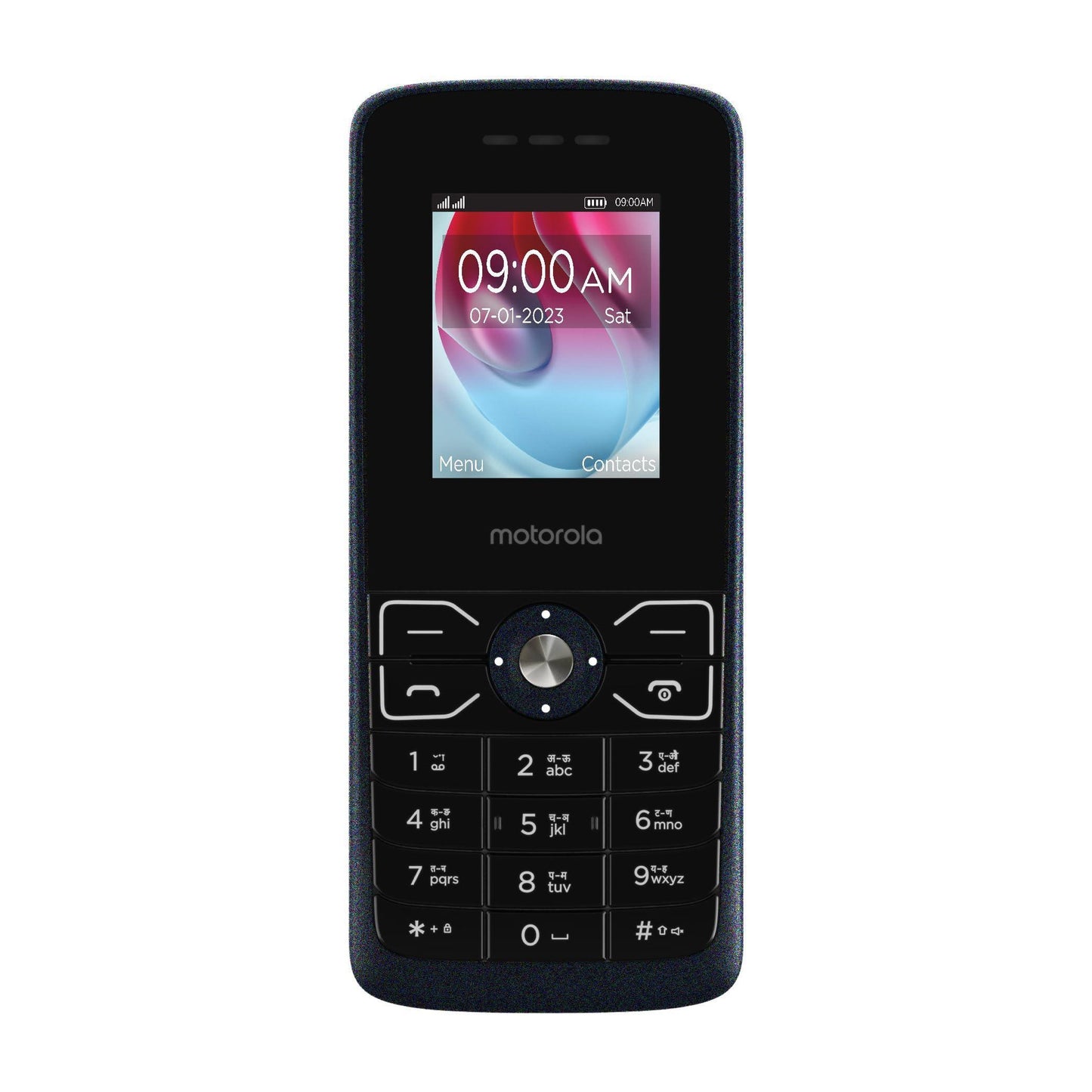 (Refurbished) Motorola a50G - Dual Sim Keypad Mobile with Expandable Memory Upto 32GB, Rear Camera, 1750 mAh Big Battery, 6 Indian Languages Input Support (Dark Blue) - Triveni World