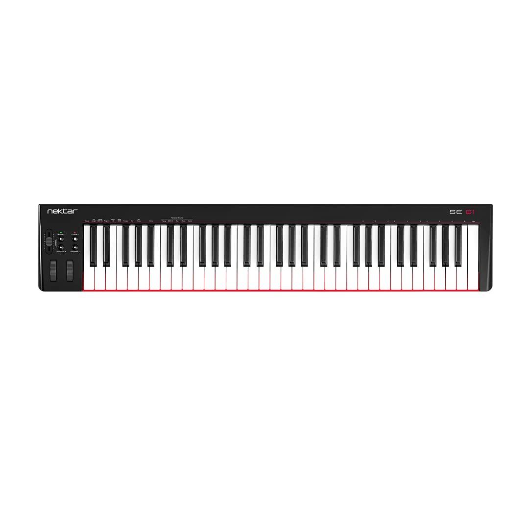 (Refurbished) Nektar SE61 61-Key Full-Size Velocity-Sensitive USB Midi Keyboard Controller with Nektar DAW Integration and Free Professional Recording Software - Triveni World